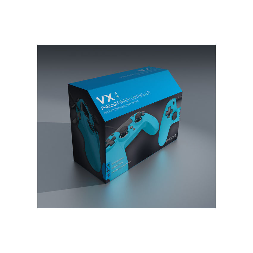 Gioteck VX-4 PS4 Wired Controller - Blue (Photo: 3)